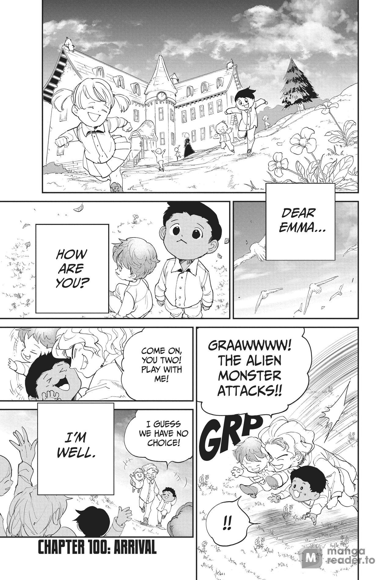 The Promised Neverland, Chapter 100 image 01